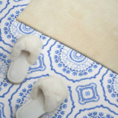 Obdĺžnikový stenový panel Kvetinové motívy v kruhoch