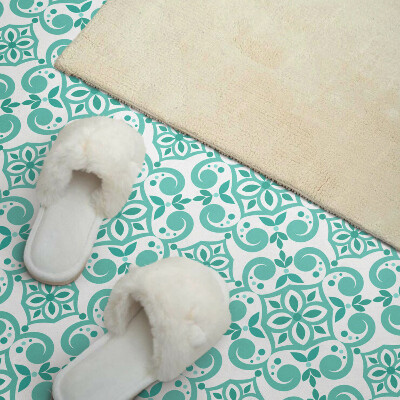 Obdĺžnikový stenový panel Kvetinový vzor s ozdobnými detailmi