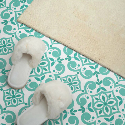 Obdĺžnikový stenový panel Kvetinový vzor s ozdobnými detailmi