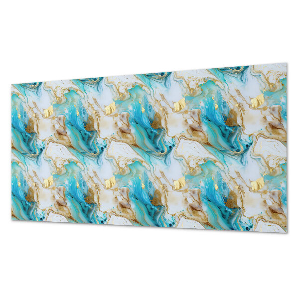 Obdĺžnikový stenový panel Vlnité abstraktné tvary