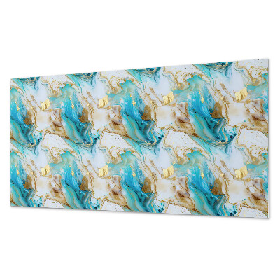 Obdĺžnikový stenový panel Vlnité abstraktné tvary