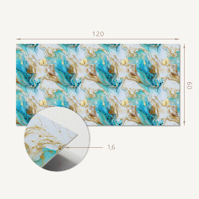 Obdĺžnikový stenový panel Vlnité abstraktné tvary