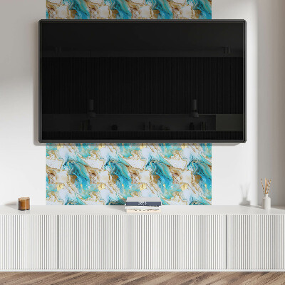 Obdĺžnikový stenový panel Vlnité abstraktné tvary