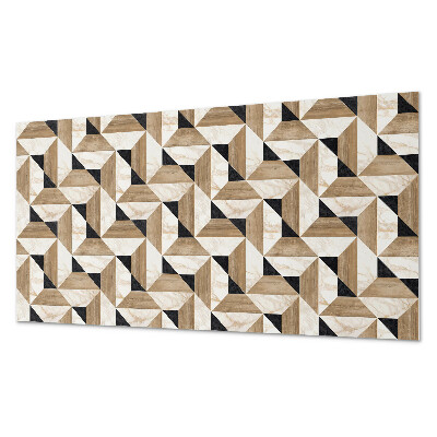 Obdĺžnikový stenový panel Abstraktný motív trojuholníkových tvarov