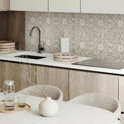 Obdĺžnikový panel na stenu Mozaikový vzor s kruhmi