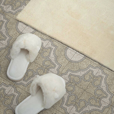 Obdĺžnikový panel na stenu Mozaikový vzor s kruhmi