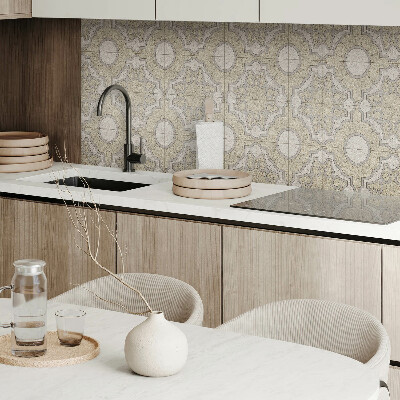 Obdĺžnikový panel na stenu Mozaikový vzor s kruhmi