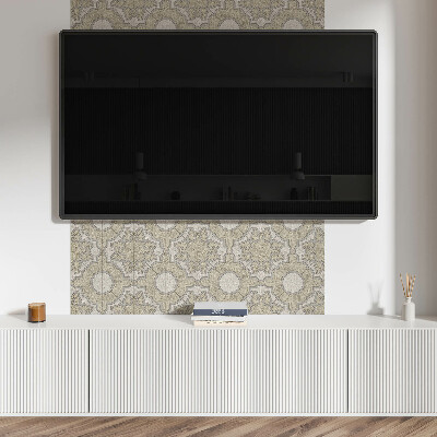 Obdĺžnikový panel na stenu Mozaikový vzor s kruhmi