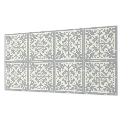 Obdĺžnikový stenový panel Kvetinový motív na dlaždici