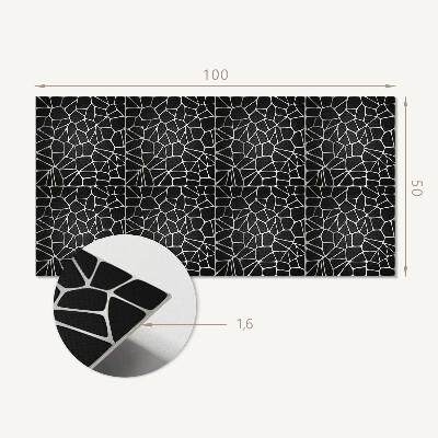 Obdĺžnikový panel na stenu Abstraktný vzor mozaiky