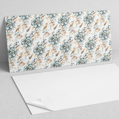 Obdĺžnikový stenový panel Kvetinový motív