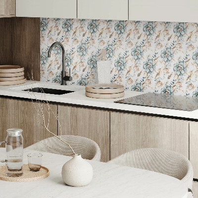 Obdĺžnikový stenový panel Kvetinový motív