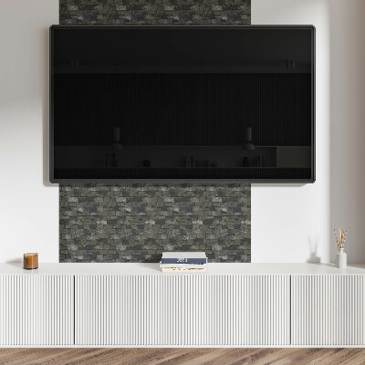 Obdĺžnikový stenový panel Tehlový mestský motív