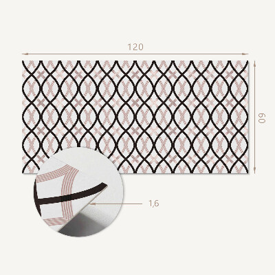 Samolepiaci panel na stenu Motív vlnitých línií