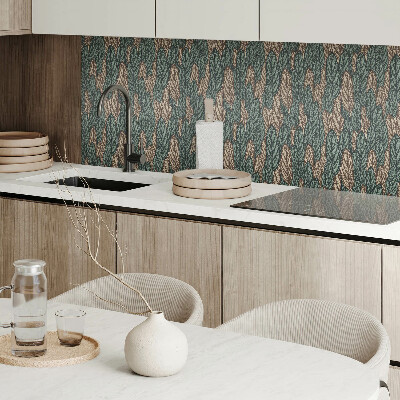 Obdĺžnikový panel na stenu Listy v plochom usporiadaní