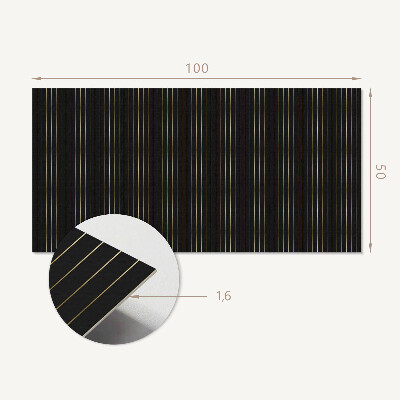 Obdĺžnikový stenový panel Vertikálne rytmické pruhy