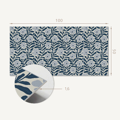 Samolepiaci panel na stenu Rastlinný kvetinový motív