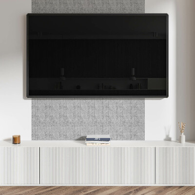 Obdĺžnikový panel na stenu Betónový vzor s výkresmi