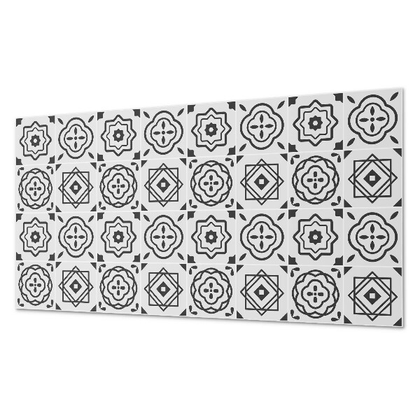 Obdĺžnikový panel na stenu Geometrické vzory v štvorcových tvaroch