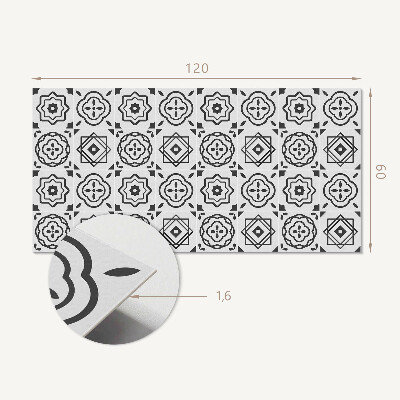 Obdĺžnikový panel na stenu Geometrické vzory v štvorcových tvaroch