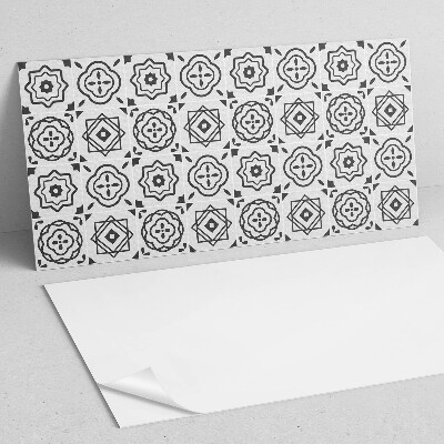 Obdĺžnikový panel na stenu Geometrické vzory v štvorcových tvaroch