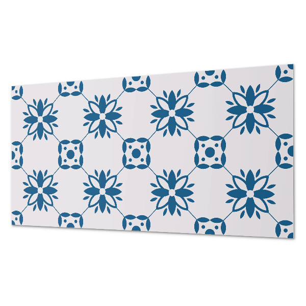 Obdĺžnikový stenový panel Kvetinový motív so zelenými listami