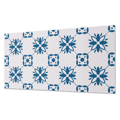 Obdĺžnikový stenový panel Kvetinový motív so zelenými listami