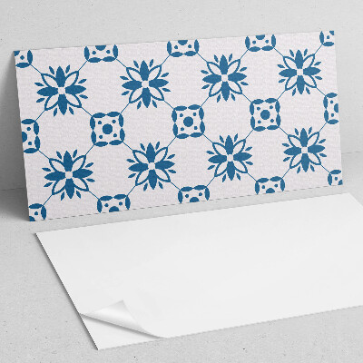 Obdĺžnikový stenový panel Kvetinový motív so zelenými listami