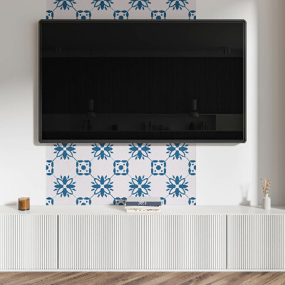 Obdĺžnikový stenový panel Kvetinový motív so zelenými listami