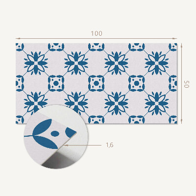 Obdĺžnikový stenový panel Kvetinový motív so zelenými listami