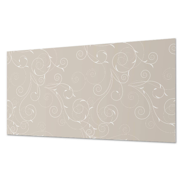 Samolepiaci panel na stenu Jemné špirálové a listové vzory