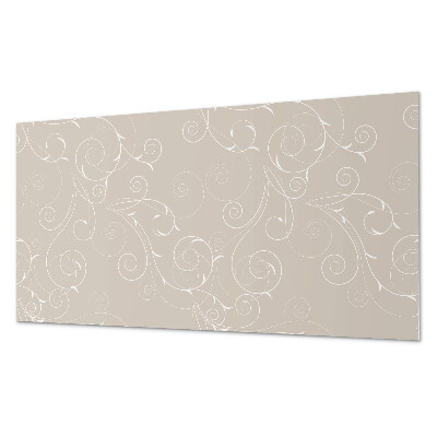 Samolepiaci panel na stenu Jemné špirálové a listové vzory