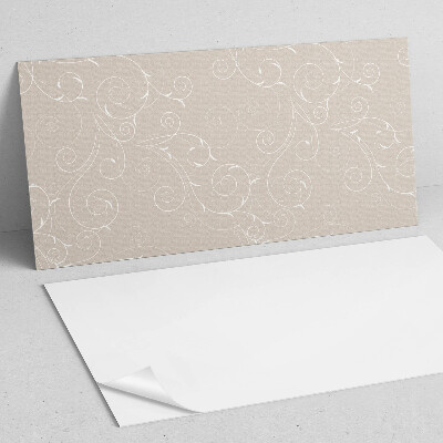 Samolepiaci panel na stenu Jemné špirálové a listové vzory