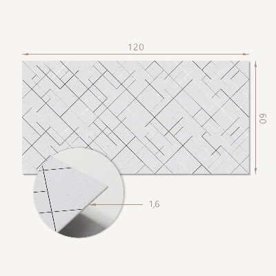 Obdĺžnikový stenový panel Motív abstraktnej línie