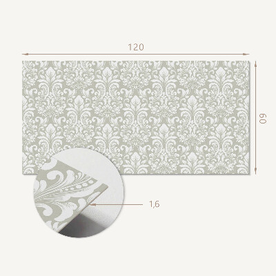 Samolepiaci panel na stenu Rastlinný motív s ozdobnými detailmi