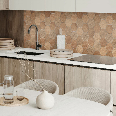 Obdĺžnikový panel na stenu Šesťhranný vzor na povrchu