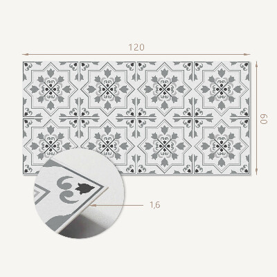 Samolepiaci panel na stenu Kvetinový dizajn v harmonických odtieňoch