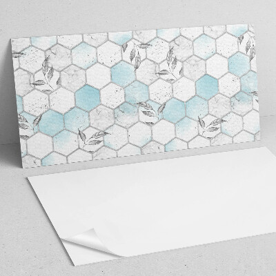 Obdĺžnikový stenový panel Šesťhranná listová mozaika