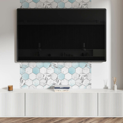 Obdĺžnikový stenový panel Šesťhranná listová mozaika