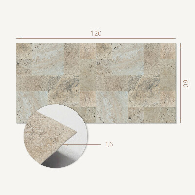 Samolepiaci panel na stenu Mozaikový vzor kamienkov