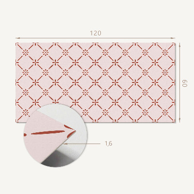 Obdĺžnikový stenový panel Kvetinový dizajn v elegantnom prevedení