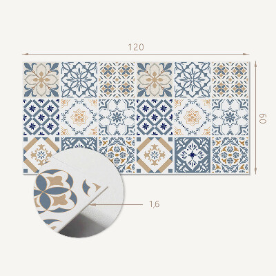 Samolepiaci panel na stenu Mozaikové mriežky v jedinečnom štýle