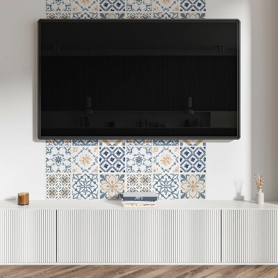 Samolepiaci panel na stenu Mozaikové mriežky v jedinečnom štýle