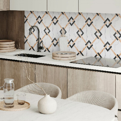 Obdĺžnikový stenový panel Moderné mramorové geometrické motívy