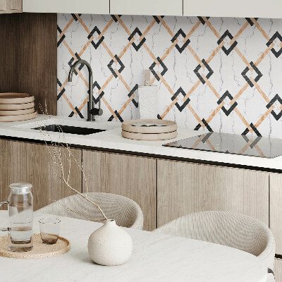 Obdĺžnikový stenový panel Moderné mramorové geometrické motívy