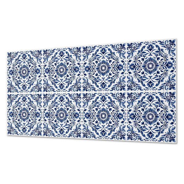 Obdĺžnikový panel na stenu Kvetinový motív s ozdobnými prvkami