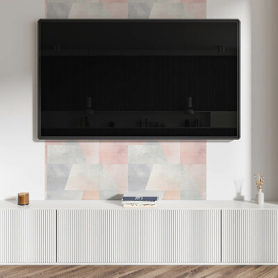 Obdĺžnikový stenový panel Pastelová geometria