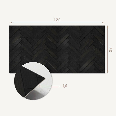 Obdĺžnikový stenový panel Parketový vzor rybej kosti