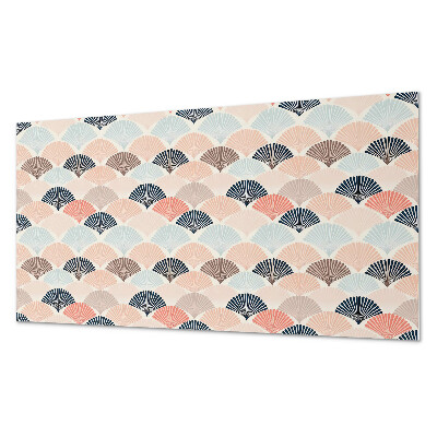 Obdĺžnikový panel na stenu Vlny s motívom vejára