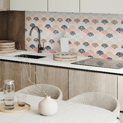 Obdĺžnikový panel na stenu Vlny s motívom vejára